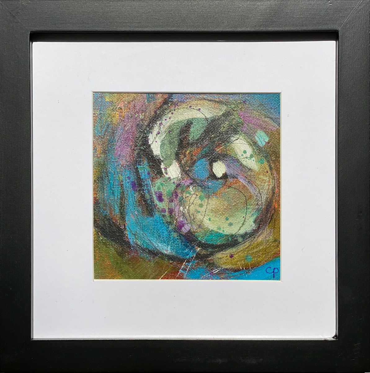 Teal Abstract I by Cheryl Potter, Image 3.