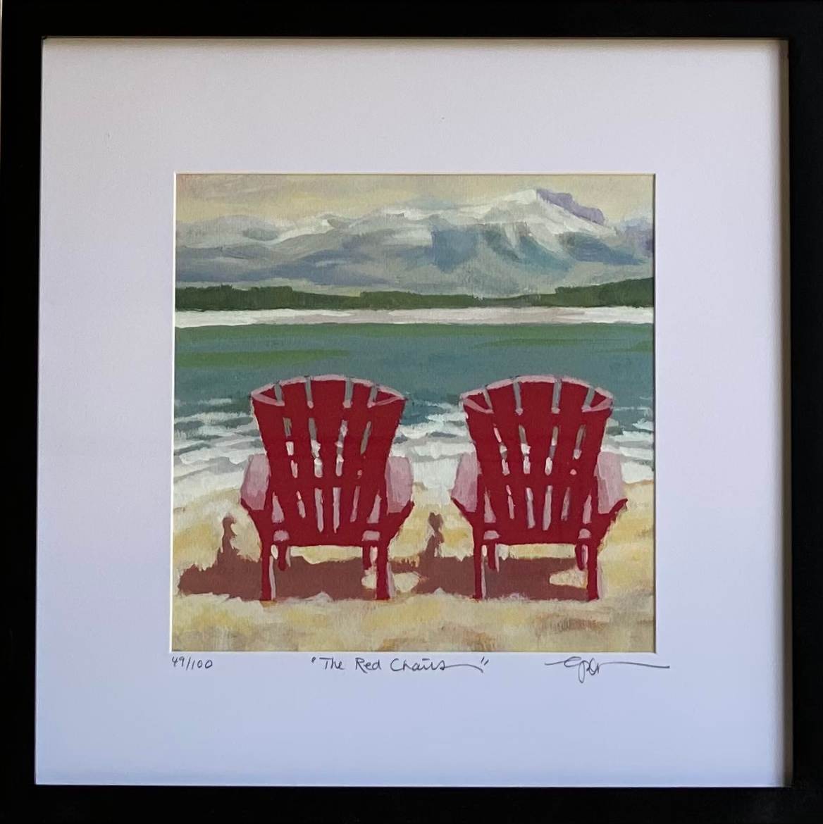 The Red Chairs (Framed) by Cheryl Potter, Image 1.