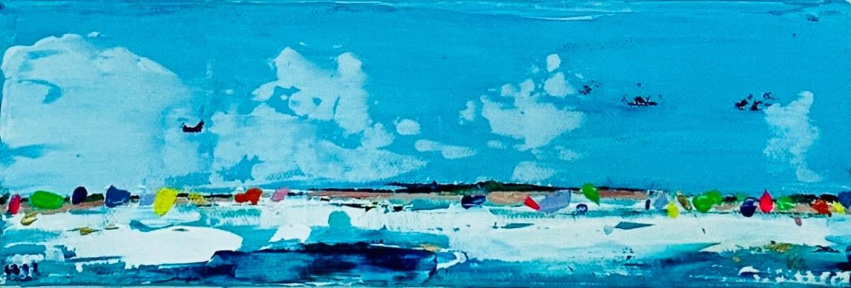 Gulf Breeze III by Kim Salesses  Image: Gulf Breeze III is an acrylic palette knife painting depicting the beauty and vibrant colors of the Gulf of Mexico!