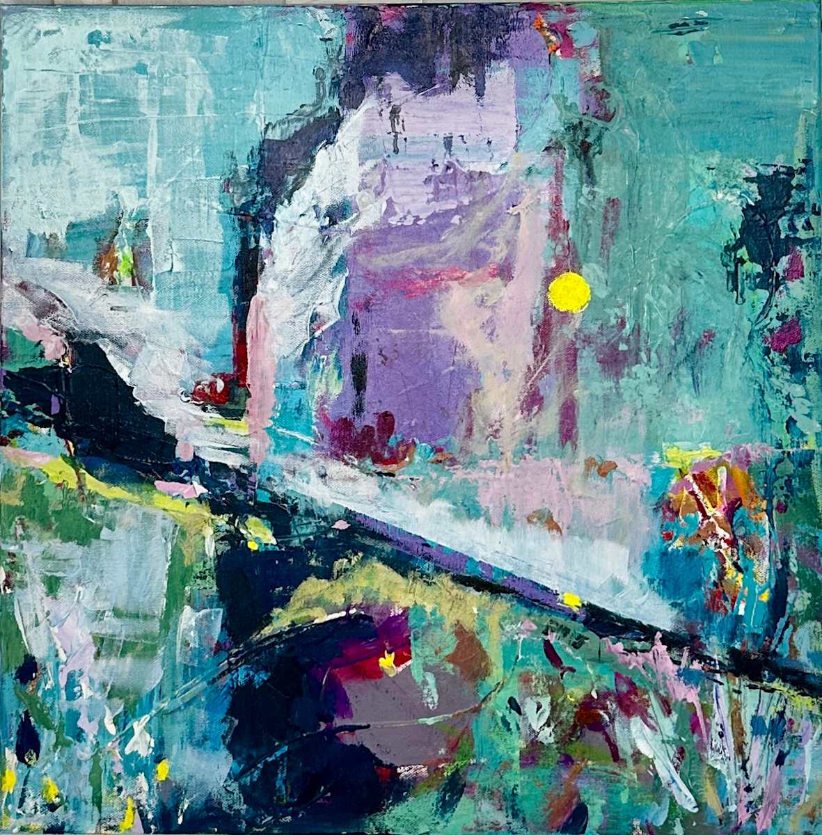 Reflections of Ease by Kim Salesses  Image: 'Reflections of Ease' is inspired by the beauty of our natural environment and part of my newest collection "Coastal Reflections." My goal with this collection is to invite the viewer to slow down to enjoy and appreciate the beautiful moments all around us! Hoping you can be one with nature as you experience 'Reflections of Ease.'
