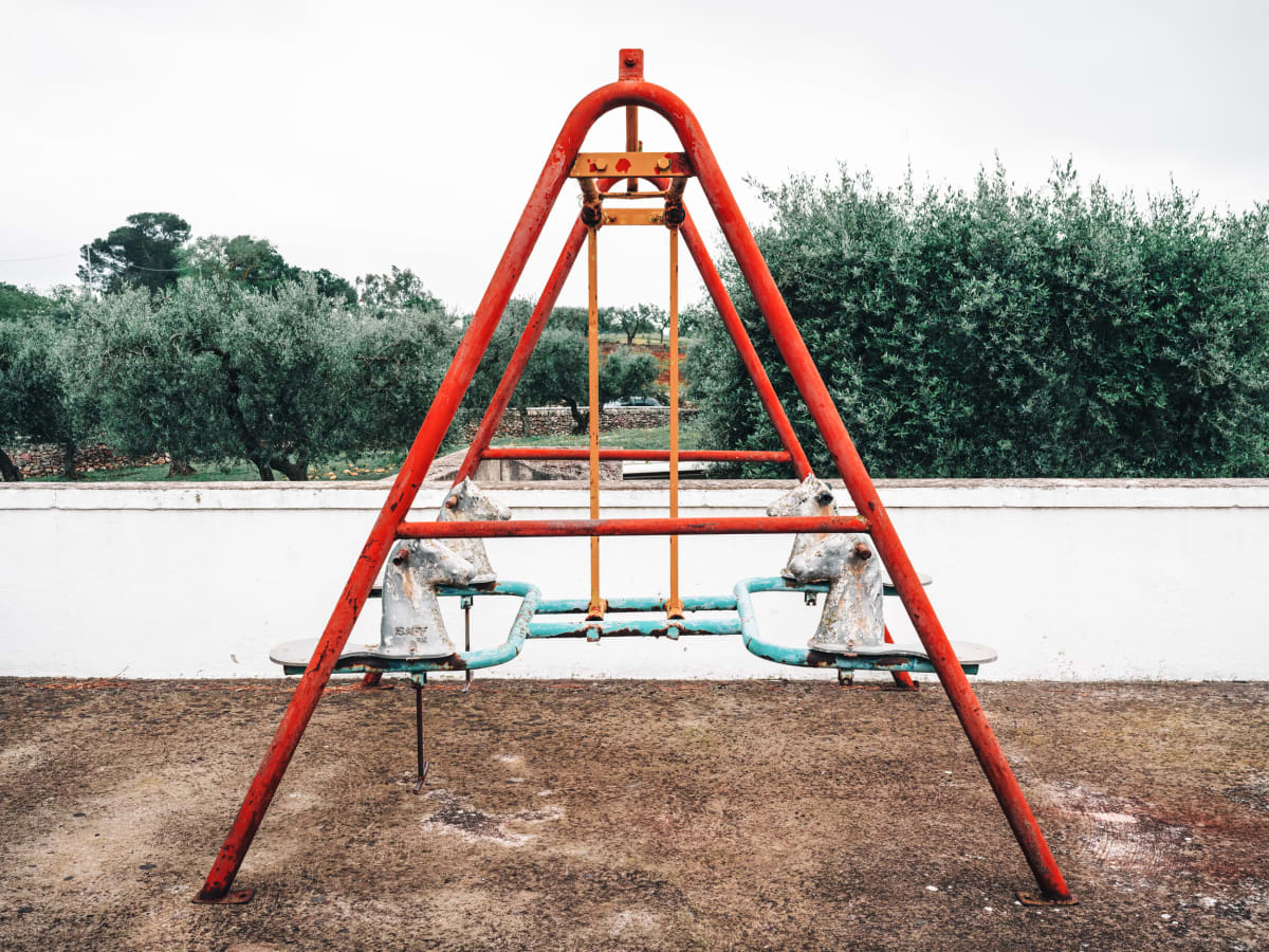 Olive Grove Swingset by Peter Mendelson, Image 1.