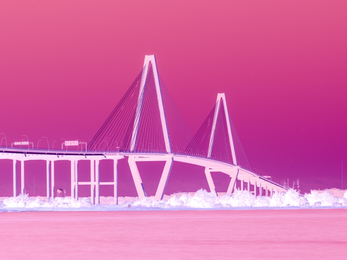 Inverted Realities - Ravenel Bridge by Peter Mendelson 