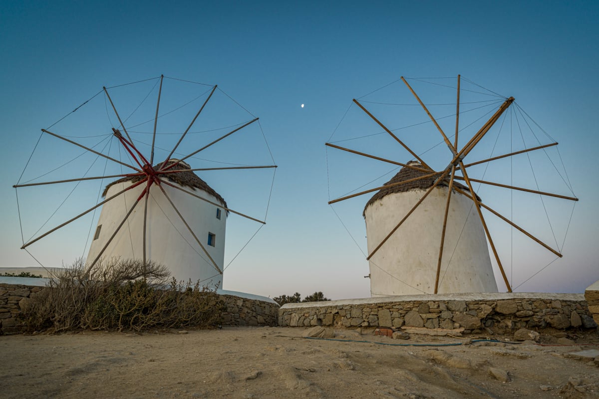 Moon Over Mykonos by Peter Mendelson 