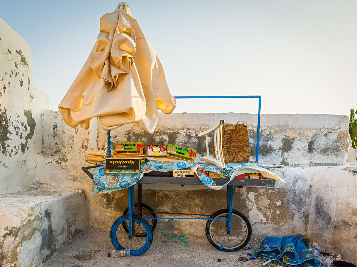 Santorini Fruit Cart by Peter Mendelson 