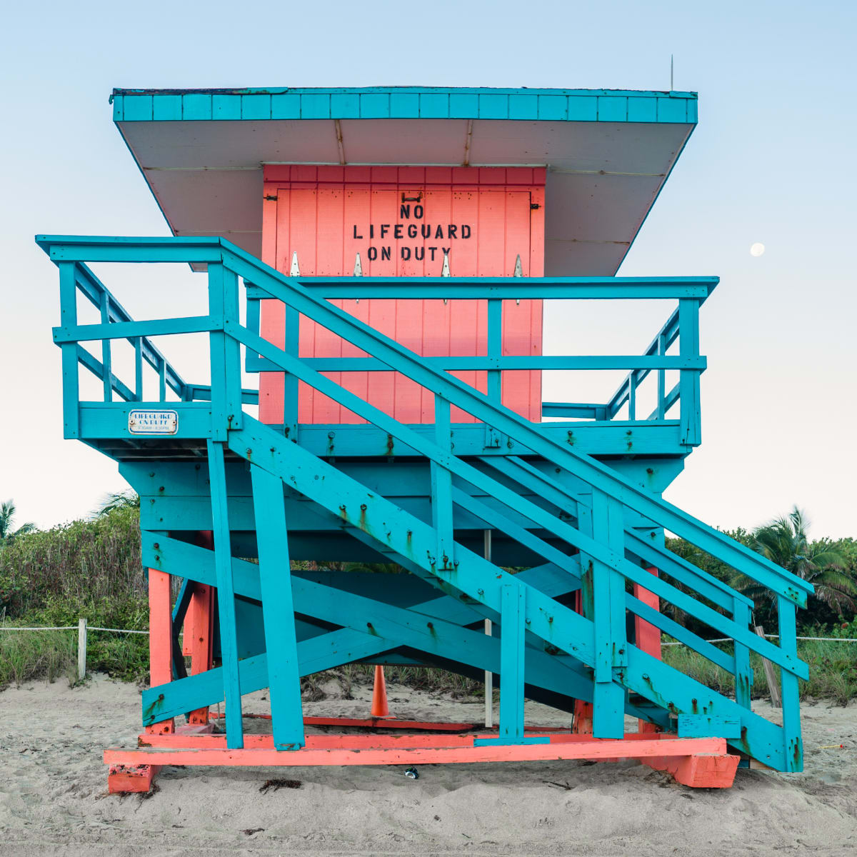 Miami Lifeguard Stand - ??? - Front View by Peter Mendelson 