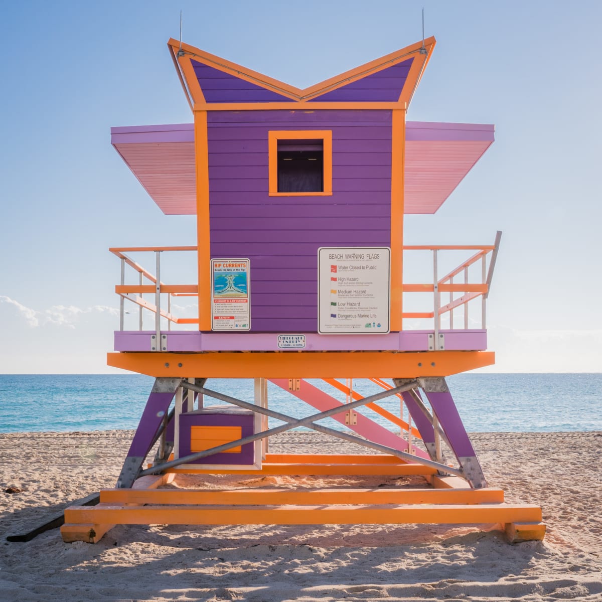 Miami Lifeguard Stand - ??? - Rear View by Peter Mendelson 