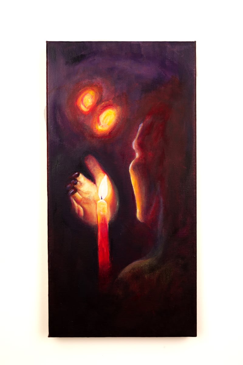Candlelight #2 by Rhyll Stafford  Image: Oil on Canvas 