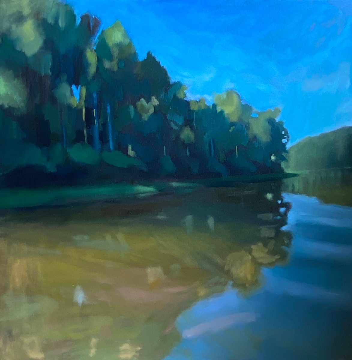 A Little Way Away II (Rivanna Reservoir) by Lindsay Heider Diamond 
