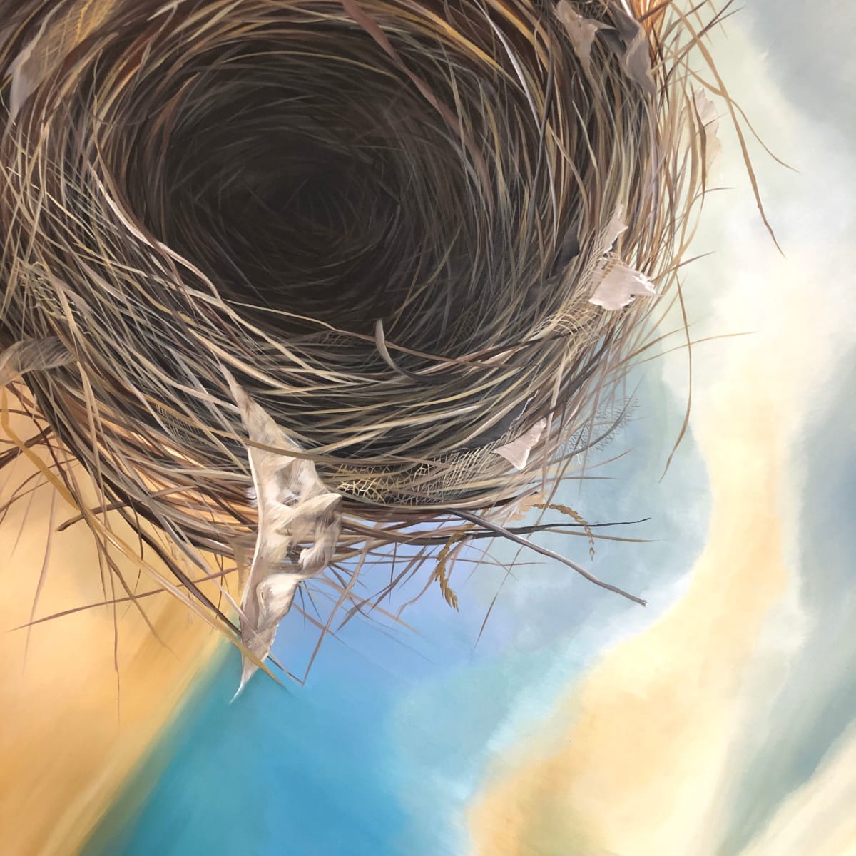 Her Modest House by Lindsey Kiser  Image: (c) Lindsey Kiser 2019. "Her Modest House", acrylic on canvas, x" x x"