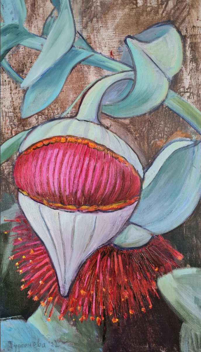 Red Eucaliptus Bloom by Elena Turgeneva, Image 1.