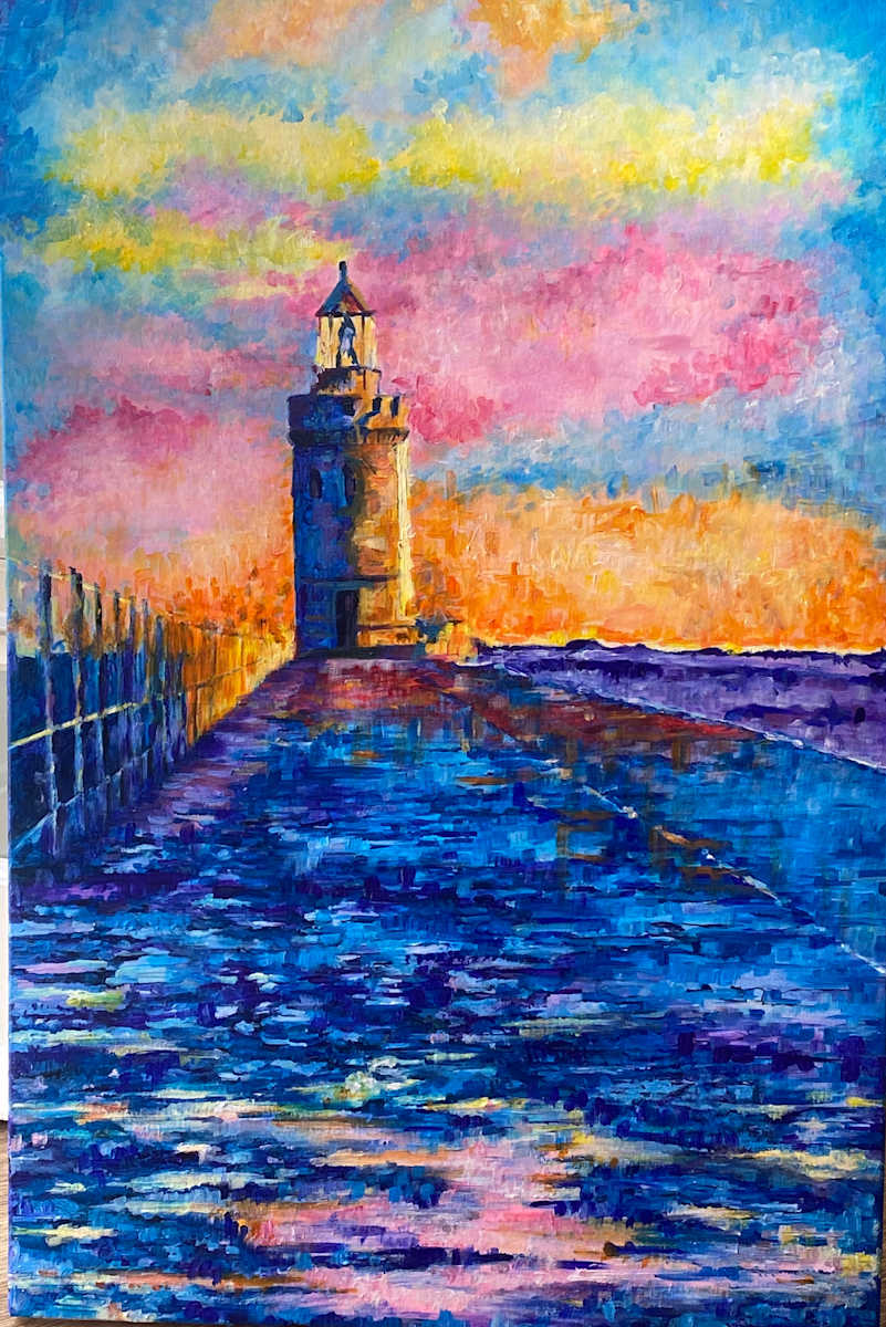 St Peter Port Lighthouse (Dazzling colours). No 5 by michelle, Image 1.