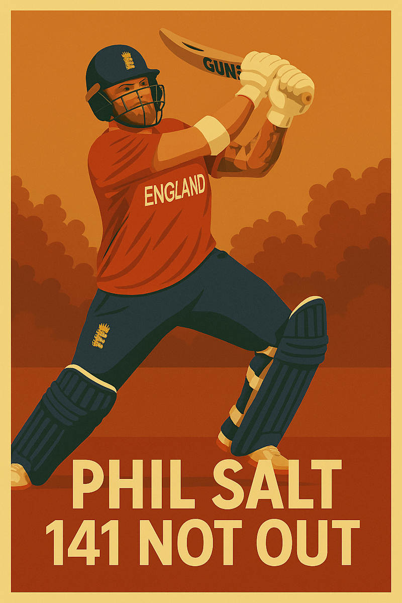 Phil Salt 141 not out by michelle 