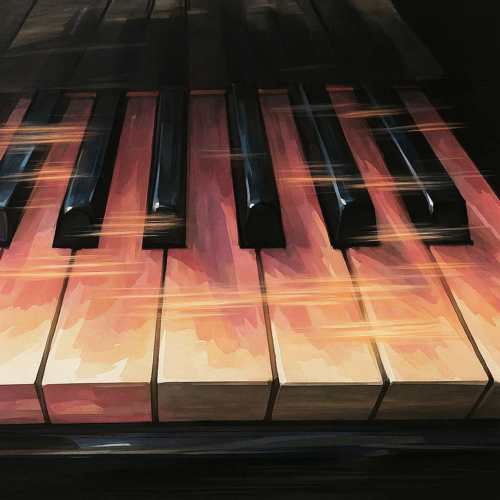 Piano illustration by michelle, Image 1.