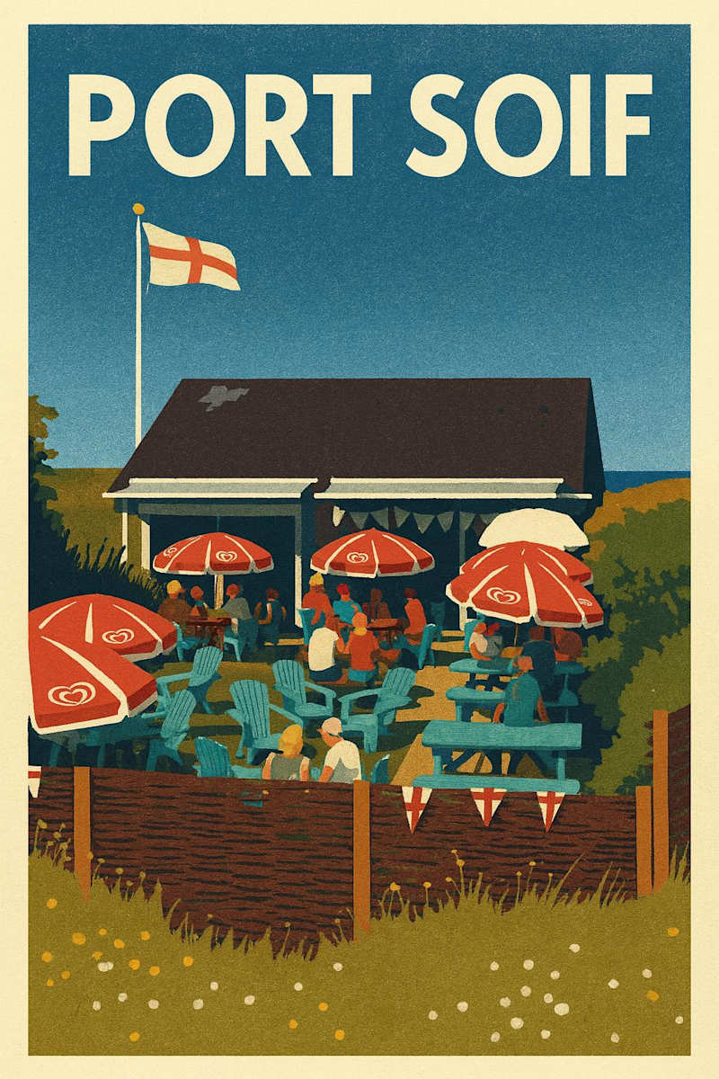 Port Soif Retro Poster by michelle 