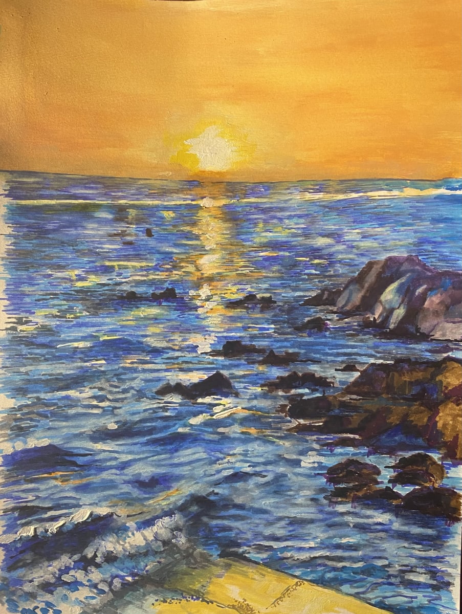 Sunrise at Havelet by michelle 