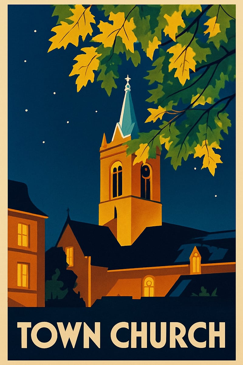 Town Church by michelle 