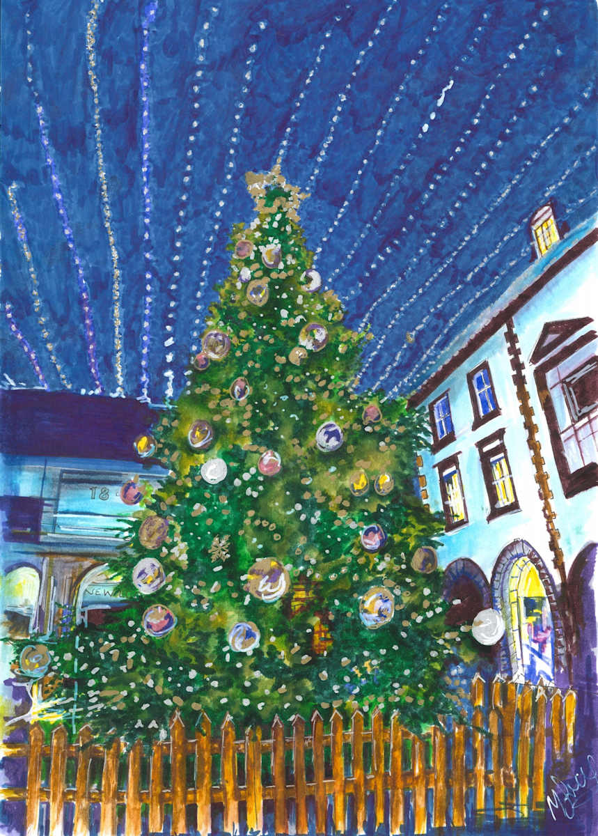 Market Square at Christmas by michelle 