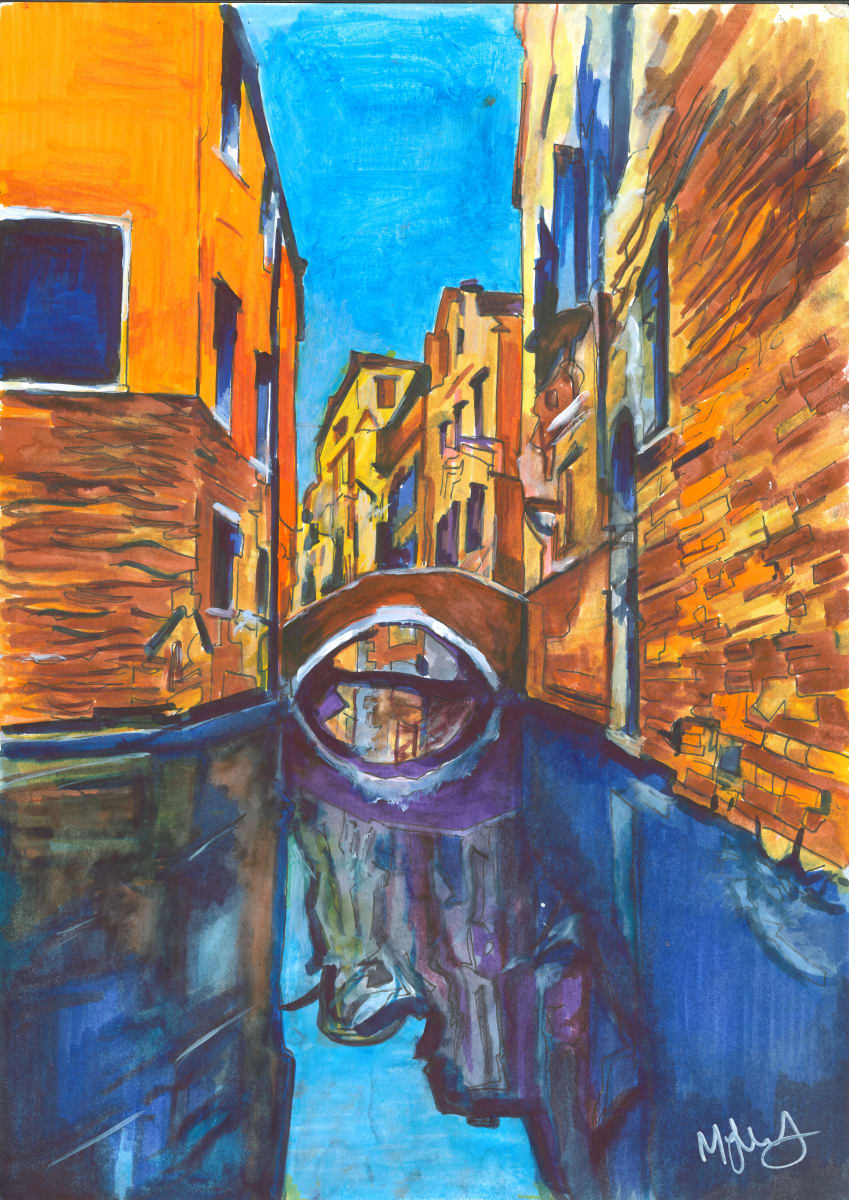 Venice Canal Reflections by michelle 