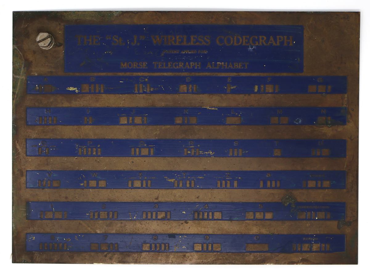 The "St. J." Wireless Codegraph 