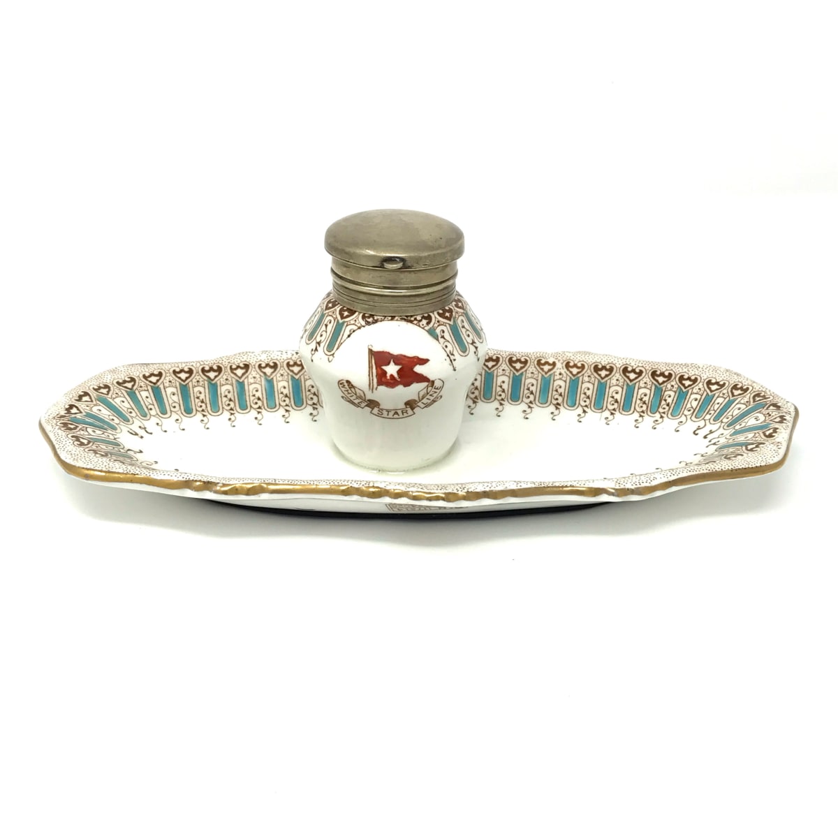 White Star Line Inkstand, Image 1.