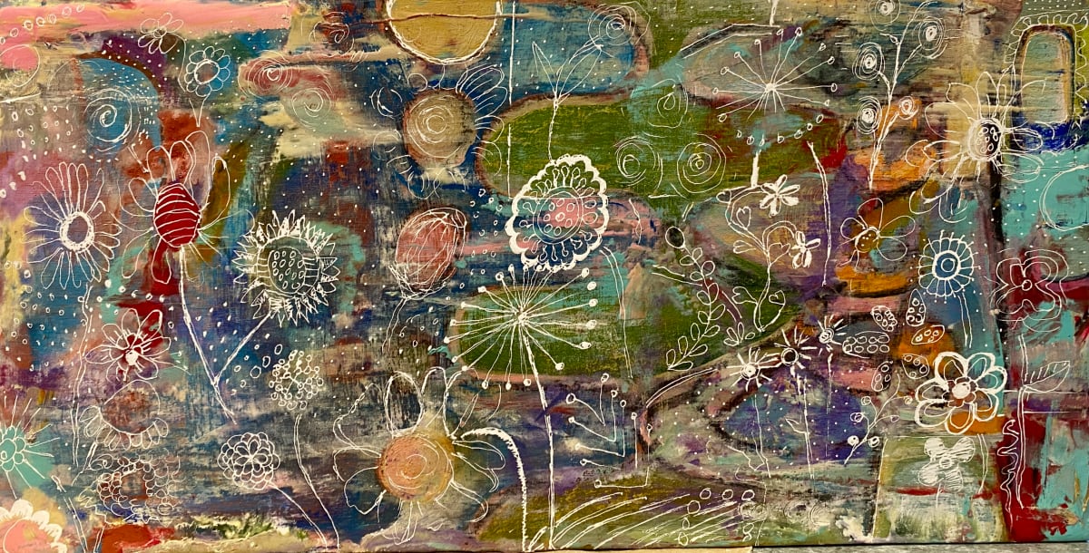 Stockholm by Sue Warhaftig  Image: Stockholm. 12" x 6" on panel