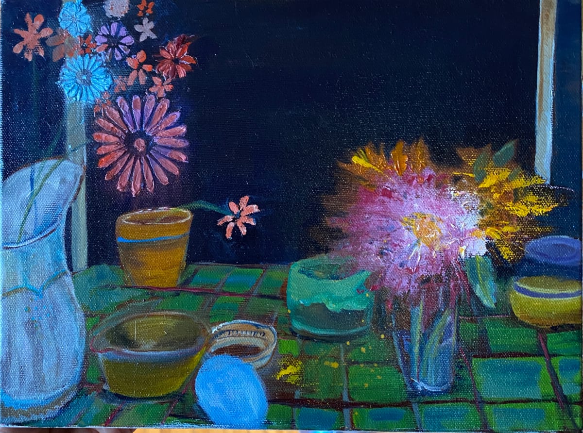 Dreamy Evening by Sue Warhaftig  Image: Have you ever come downstairs, late at night for a glass of water and everything seems extra peaceful?