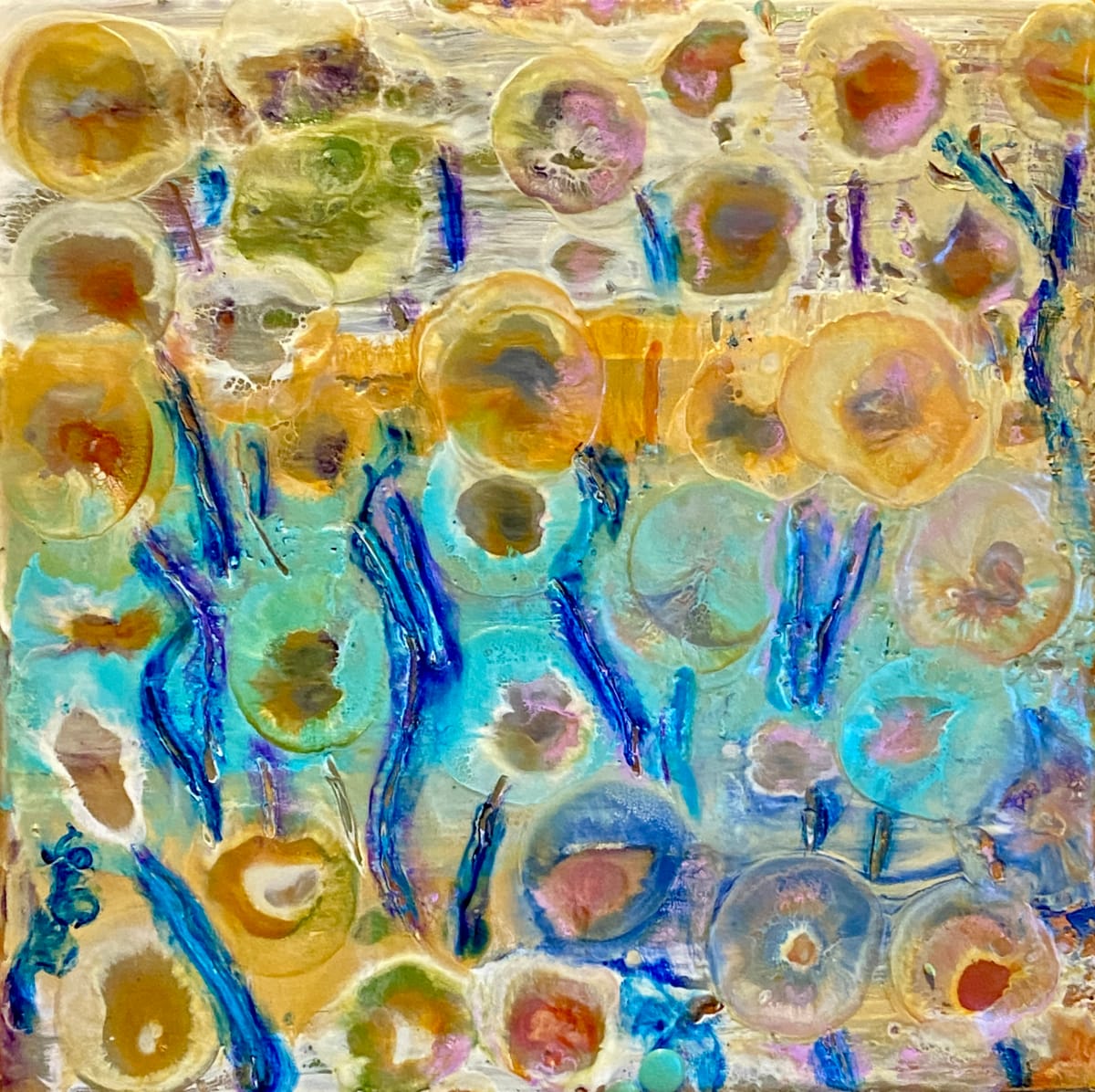 Shiny happy flowers by Sue Warhaftig  Image: Under the big plants are magical little ones...