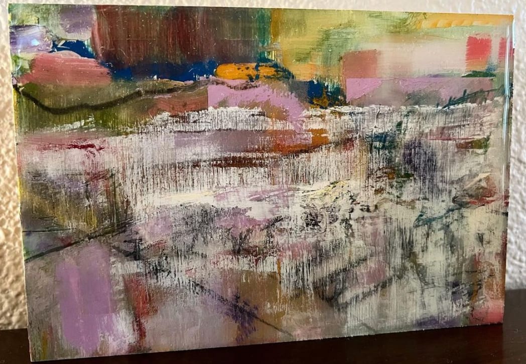 untitled by Sue Warhaftig  Image: 4" x 6" Resined. Sold