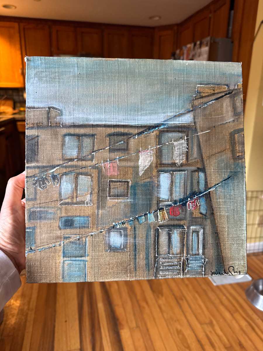 Laundry day-Croatia by Sue Warhaftig 