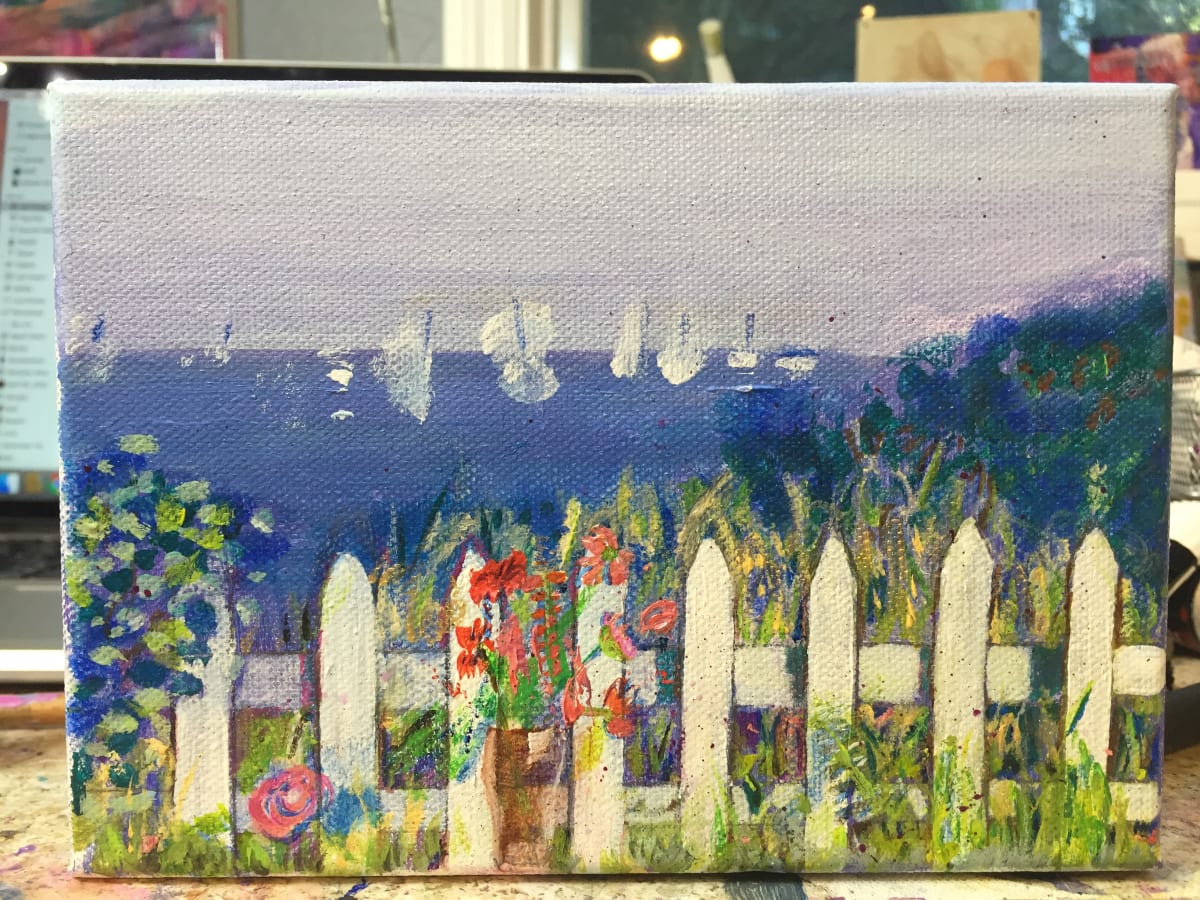 Mass. Karen's backyard by Sue Warhaftig, Image 1.