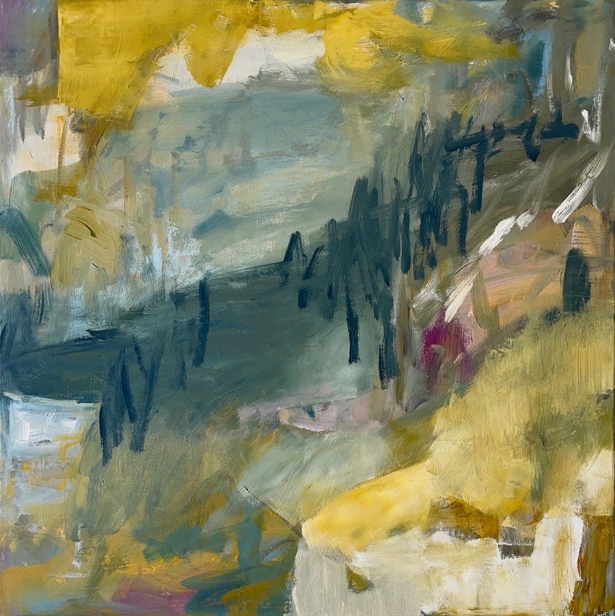 a way i cannot call mine by Heather Adamek  Image: oil, graphite, oil sticks on canvas