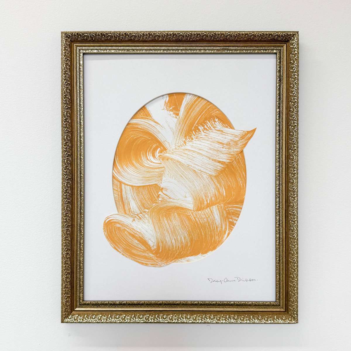 Speed of Light by Daisy-Anne Dickson  Image: Collaged mono prints with matting. Framed. 