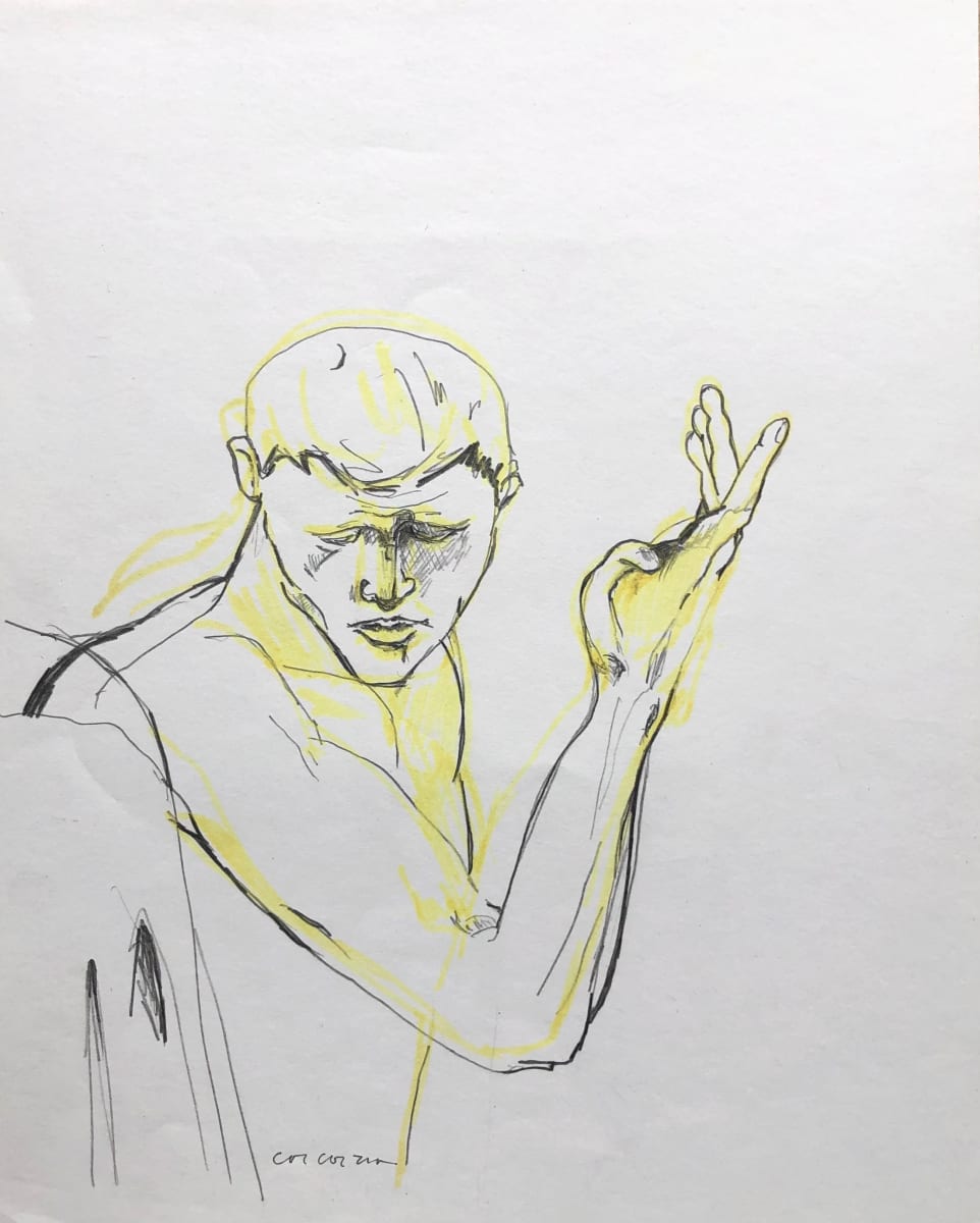 Italian sculpture drawing by CORCORAN 