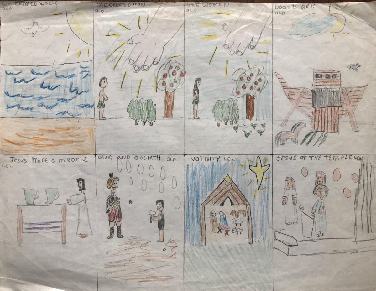 Old & New Testament drawing #2 by CORCORAN 