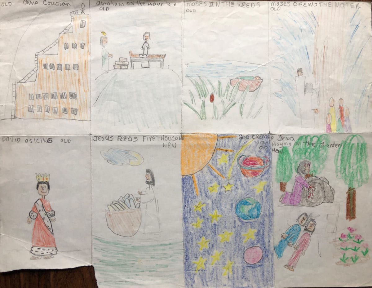 Old & New Testament drawing #1 by CORCORAN 