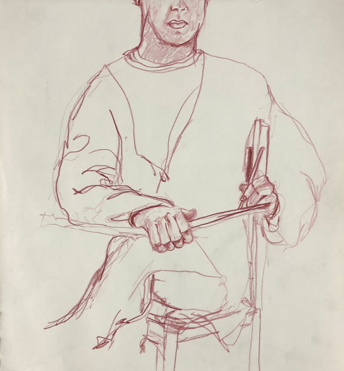 Self-Portrait drawing by CORCORAN 