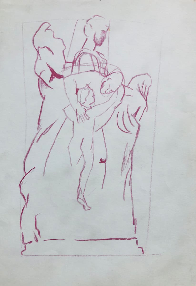 Sculpture of Figures in Rome by CORCORAN 