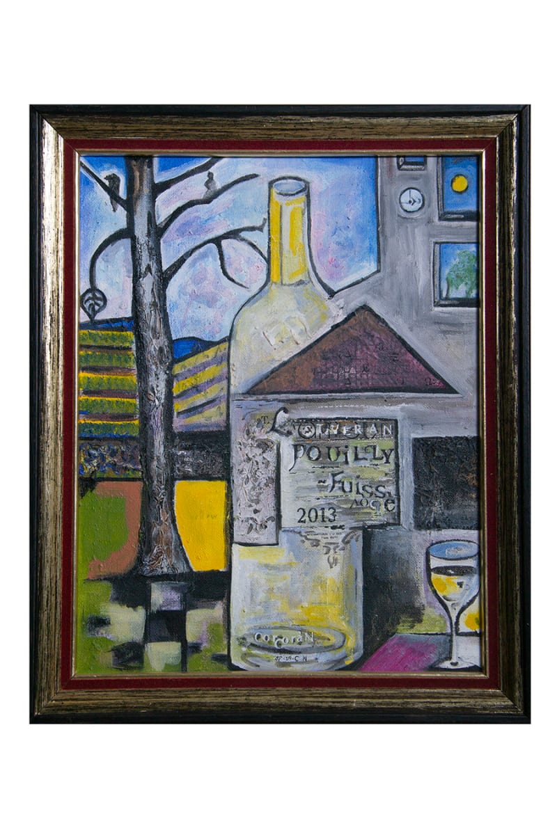 the Pouilly-Fuisse Still Life landscape by CORCORAN 