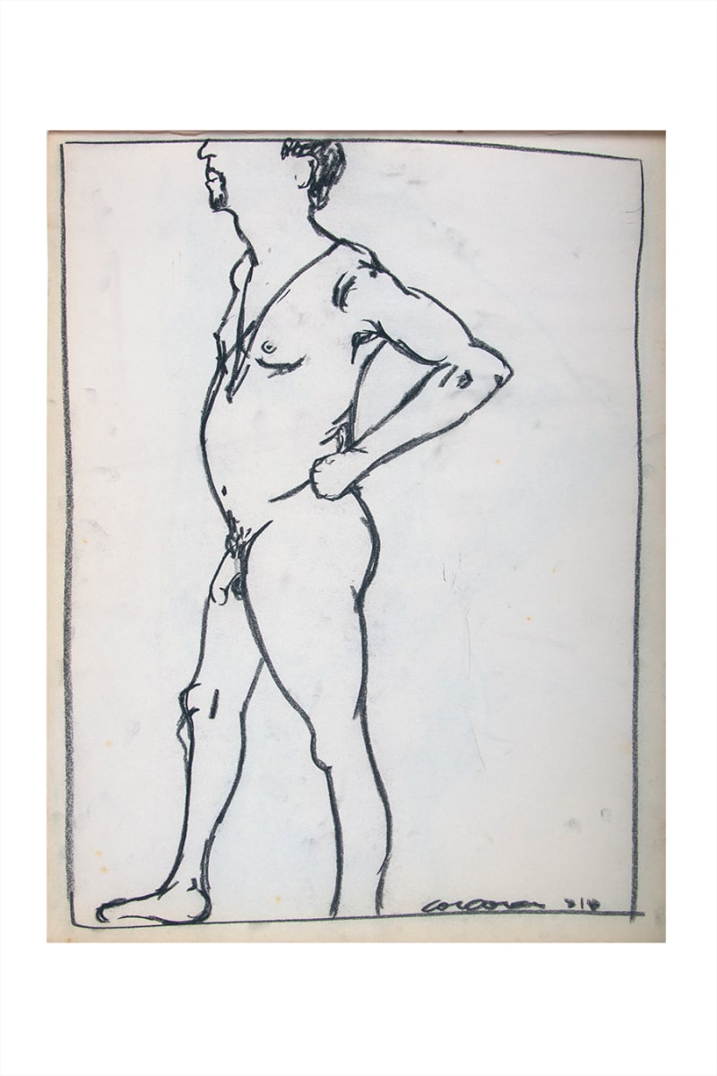 Standing Male Nude #1 by CORCORAN 
