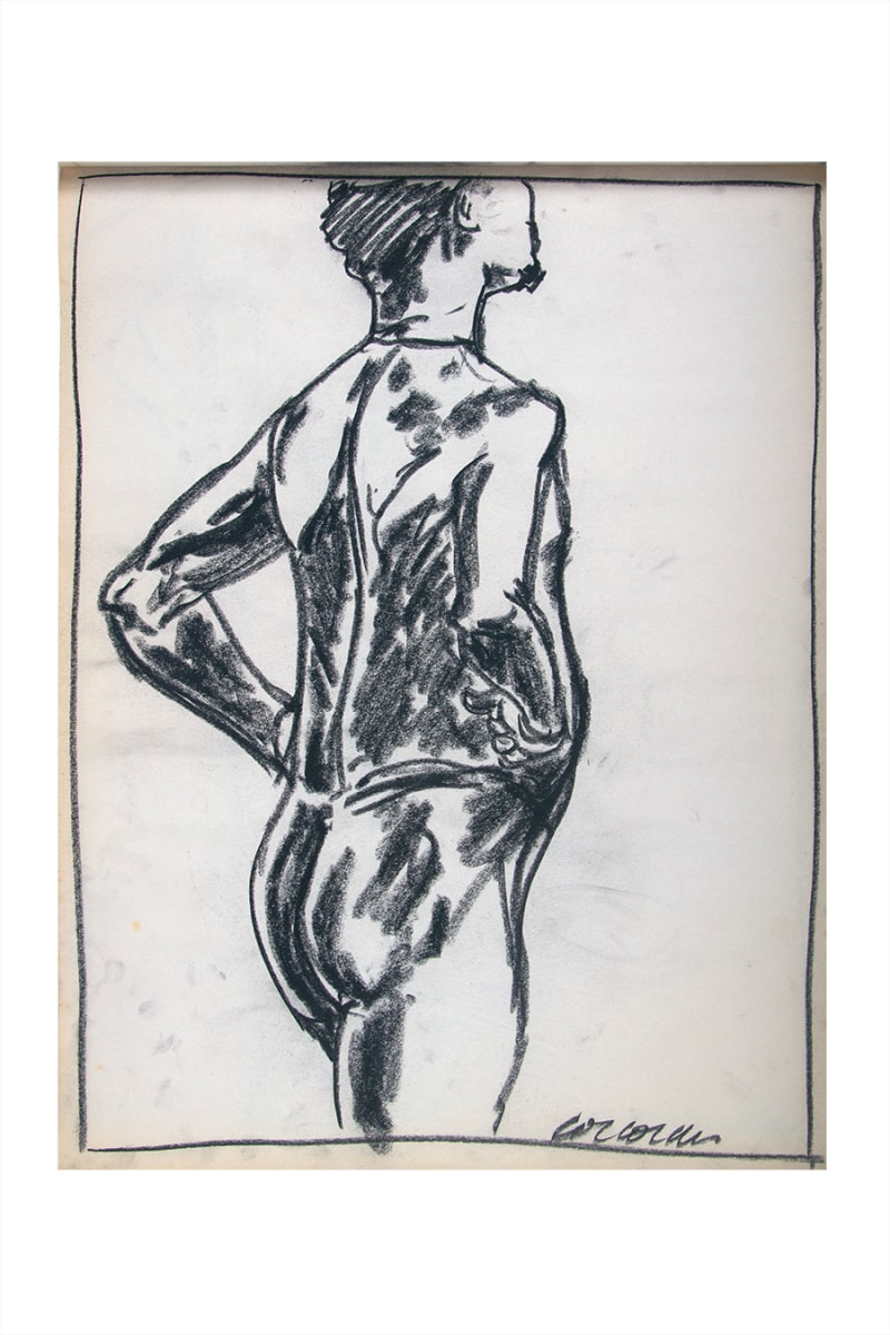 Standing Male Nude #3 by CORCORAN 