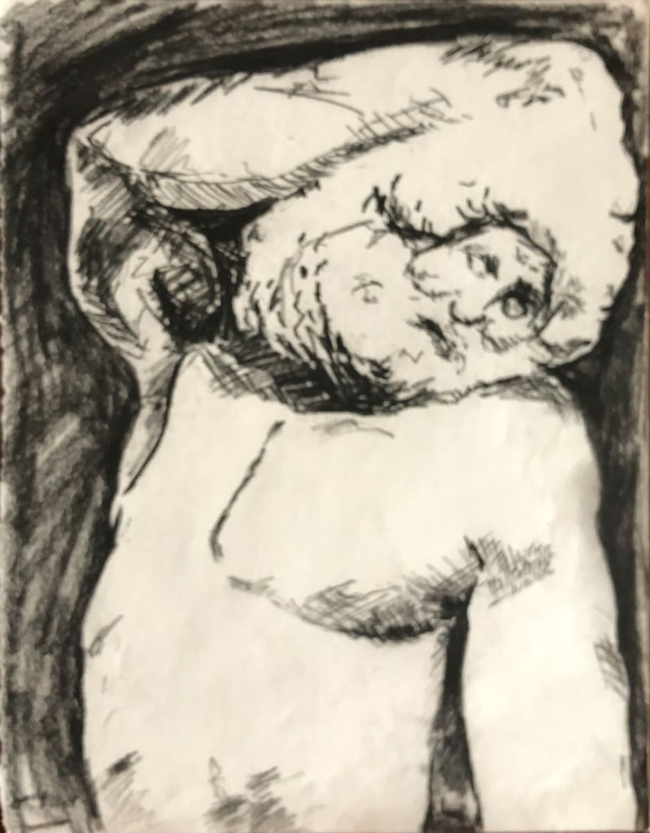 sketch of a man (after Rodin) by CORCORAN 