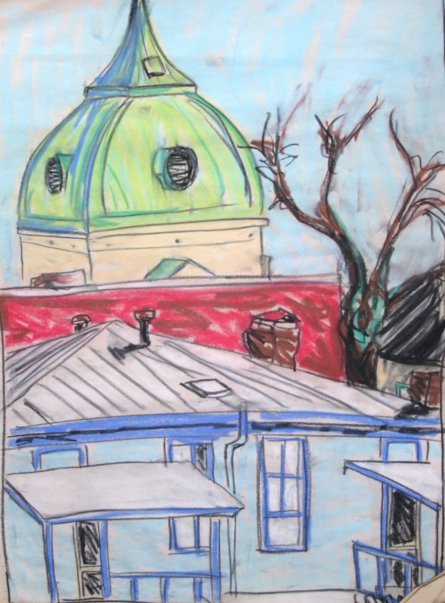Colorful Savannah buildings by CORCORAN, Image 1.