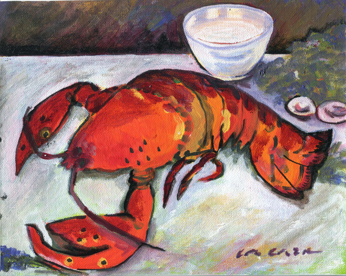 Nature Morte eu Homard by CORCORAN, Image 1.