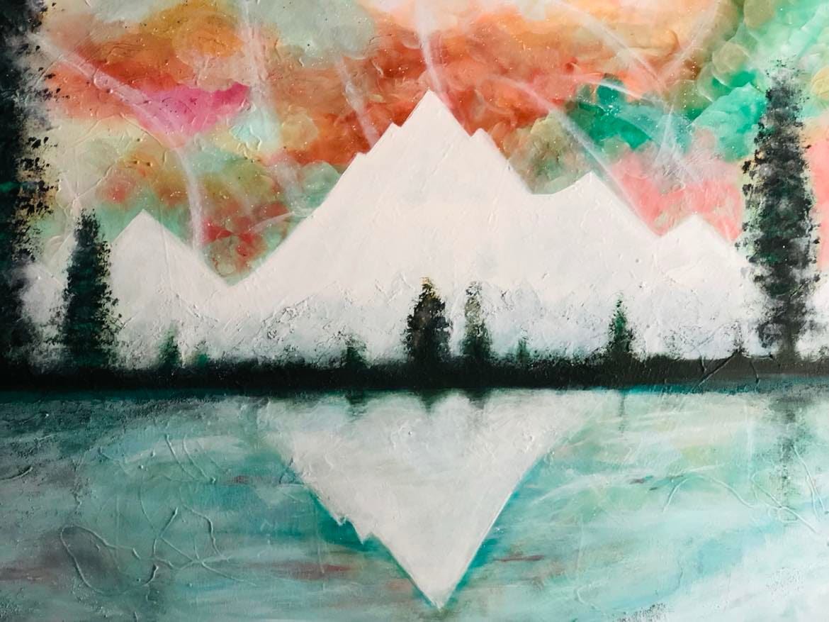 REFLET DES MONTAGNES by SKEYES ART 