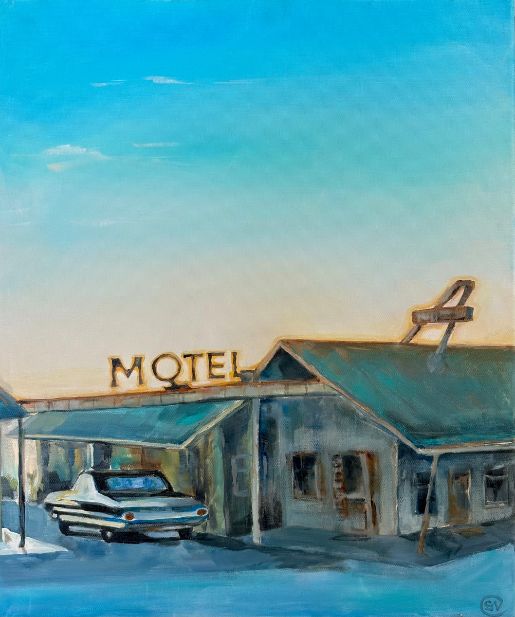 Motel by Sara Nygård-Hätönen  Image: Motel, Acrylic on Canvas 2023