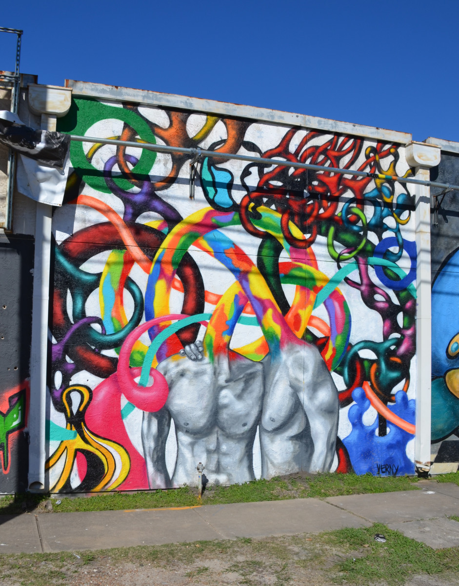 Mural festival HUE Houston 2016 by Verny Sanchez 