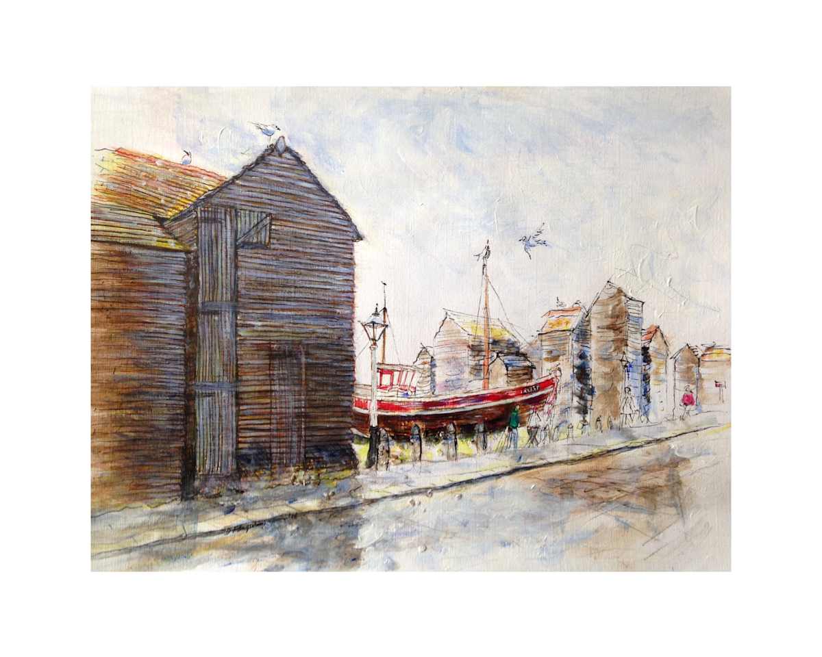 Hastings Netshops / small  favourite place commission example by Debbie  Farquharson, Image 1.