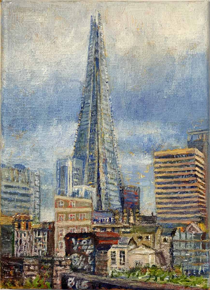 The Shard, London / acrylic small commission  example by Debbie  Farquharson, Image 2.