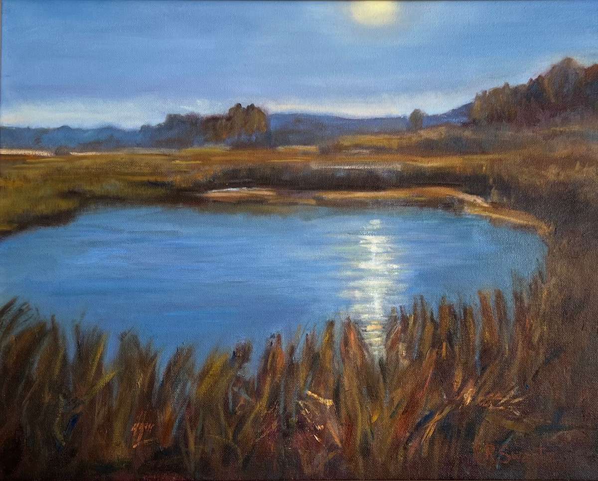 Early Sun on the Pond. by Elizabeth Ryan Swartz, Image 1.