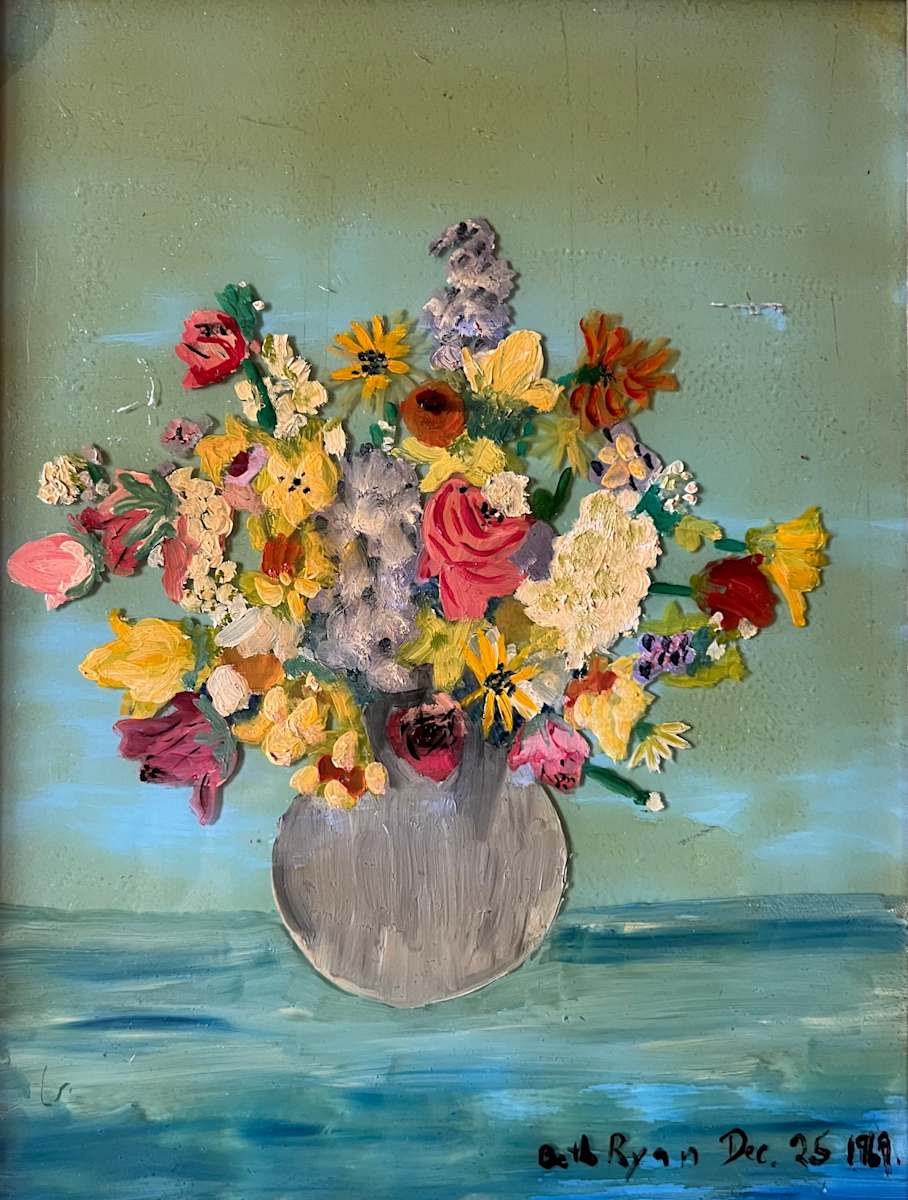 Flowers for Grammy - painted when I was 10 years old! by Elizabeth Ryan Swartz, Image 1.